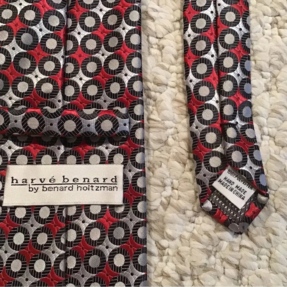 Men's Striped and Patterned Tie Set - Picture 4 of 5